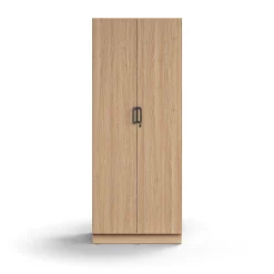 Vaatekaappi QBUS Lukollinen, vaatetanko, sokkeli, 2020x800x570 mm, tammi