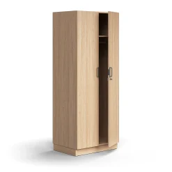 Vaatekaappi QBUS Lukollinen, vaatetanko, sokkeli, 2020x800x570 mm, tammi