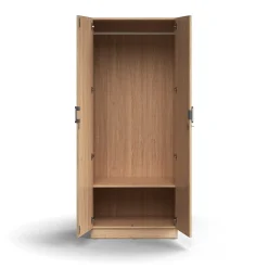 Vaatekaappi QBUS Lukollinen, vaatetanko, sokkeli, 2020x800x570 mm, tammi