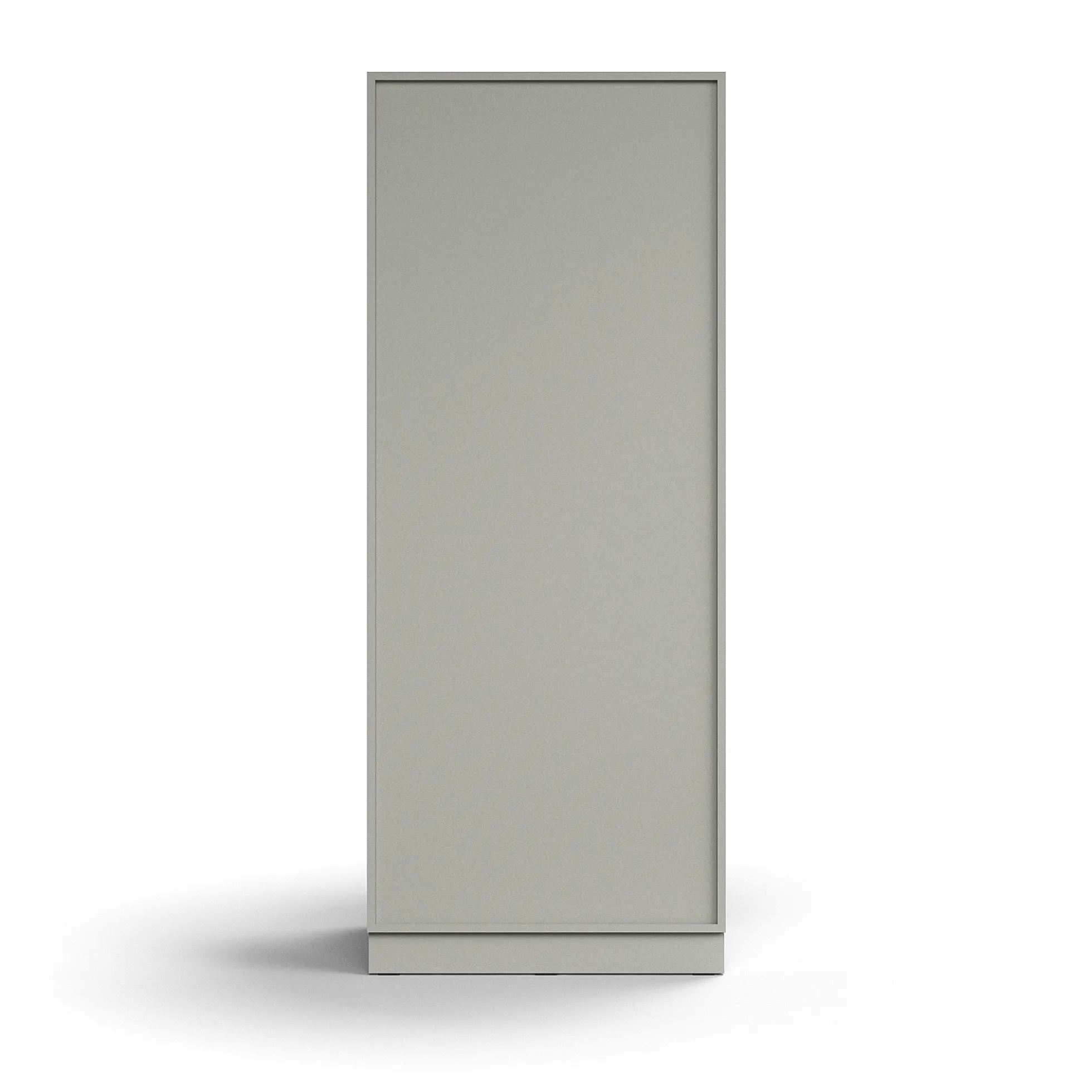 Vaatekaappi QBUS Lukollinen, vaatetanko, sokkeli, 2020x800x570 mm, vaaleanharmaa