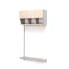 Vaatenaulakko JEPPE 2 ovellista lokeroa, jatko-osa, 900x1800 mm, koivu, hop