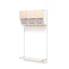 Vaatenaulakko JEPPE 2 ovellista lokeroa, perusosa, 900x1800 mm, koivu, valk