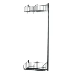 Vaateteline TRÅD Jatko-osa, seinämalli, 600x2000 mm, tummanharmaa