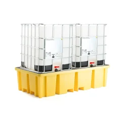 Valuma-allas kahdelle IBC-kontille 2340x1225x610 mm, keltainen