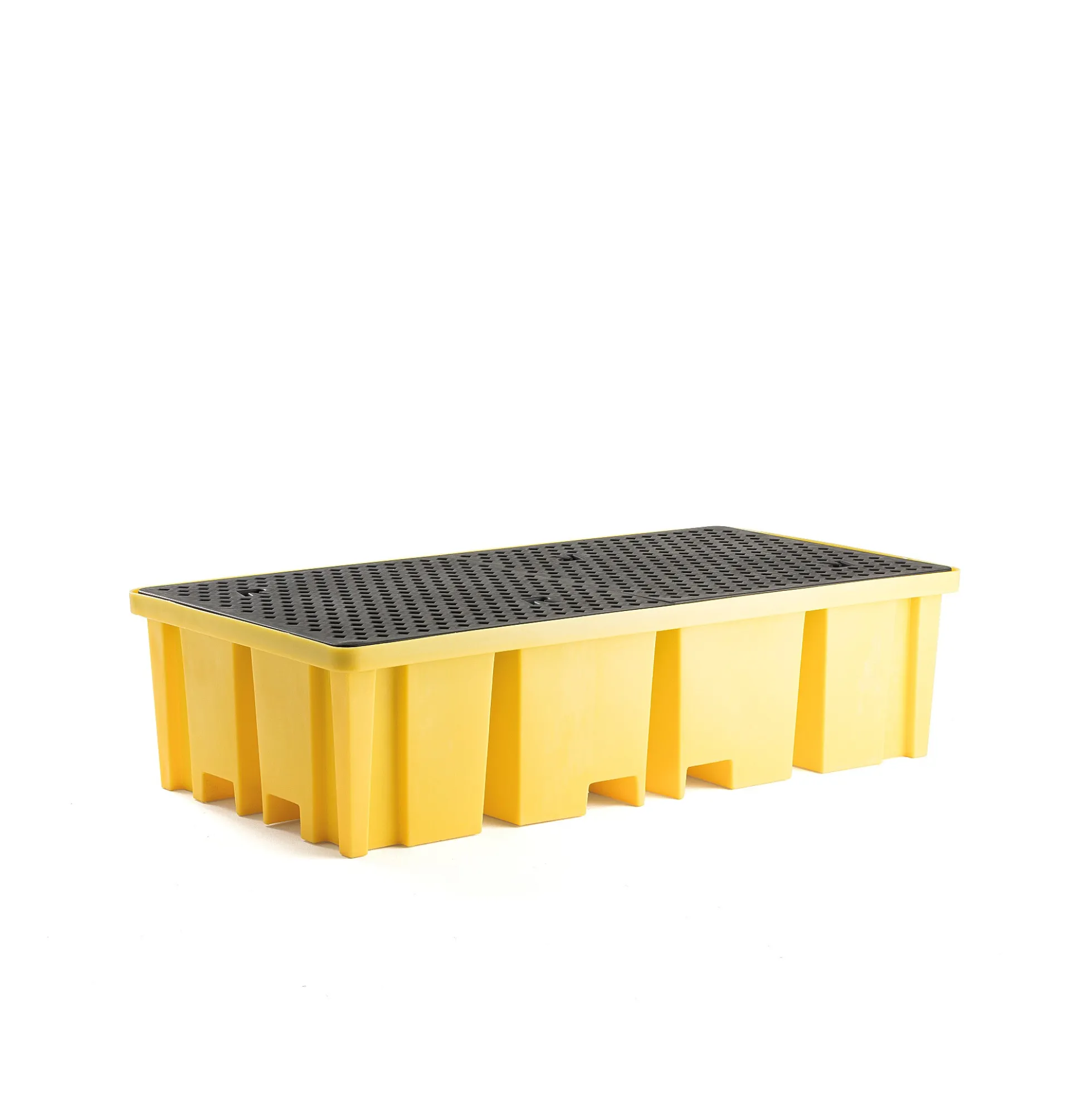 Valuma-allas kahdelle IBC-kontille 2340x1225x610 mm, keltainen