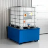 Valuma-allas yhdelle IBC-kontille 1310x1310x750 mm, 1000 litraa