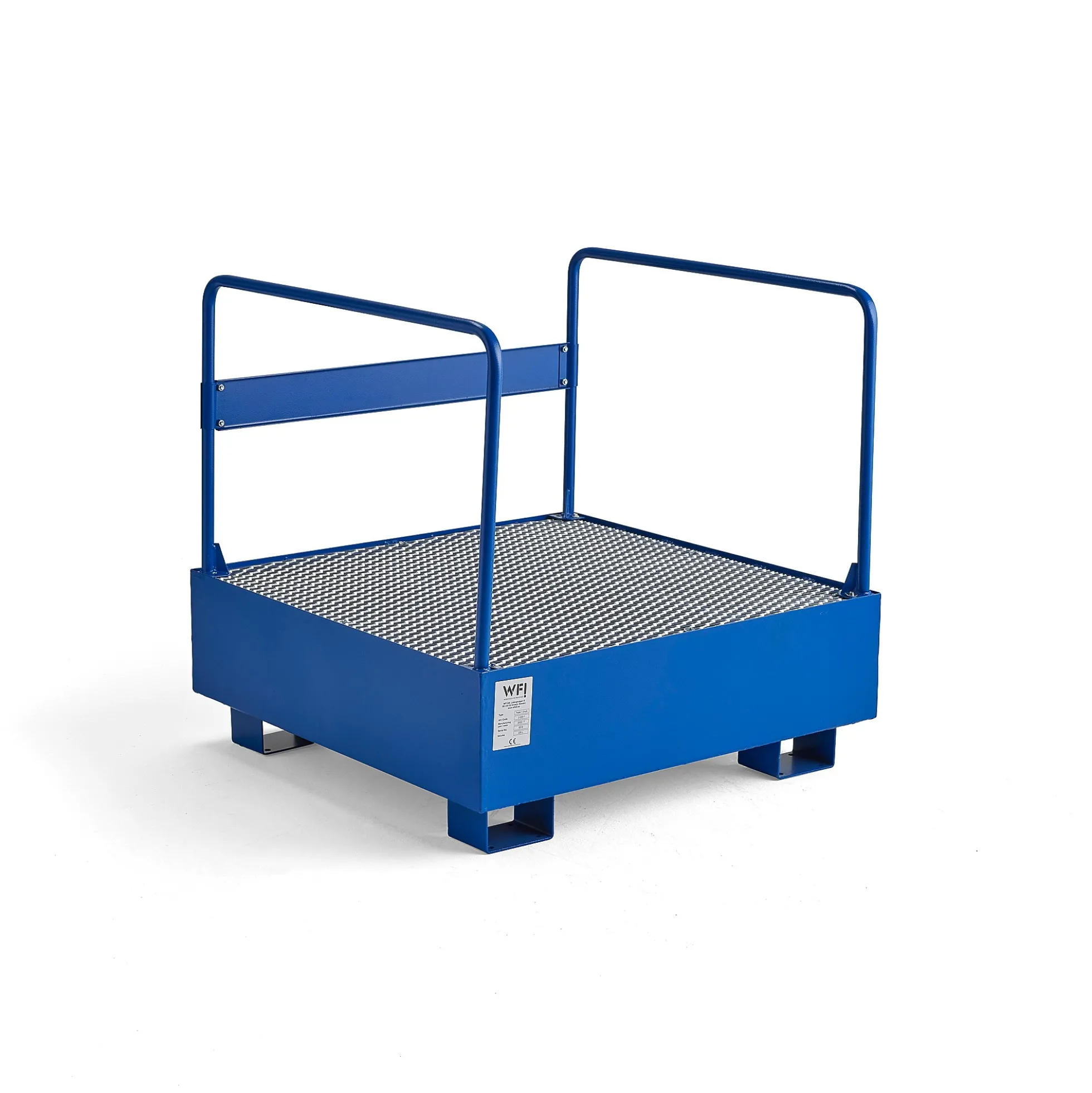 Valuma-allas yhdelle tynnyrille Ritilätaso, kaiteet, 950x950x910 mm, 220 litraa