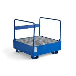 Valuma-allas yhdelle tynnyrille Ritilätaso, kaiteet, 950x950x910 mm, 220 litraa