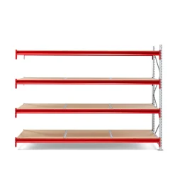 Varastohylly TOUGH Jatko-osa, 2000x2700x1000 mm, 4 lastulevyä