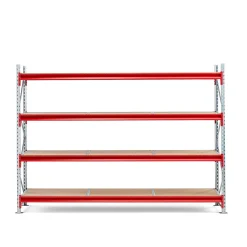 Varastohylly TOUGH Perusosa, 2000x2800x600 mm, 4 lastulevyä