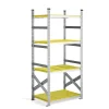 Varastohylly TRANSFORM Elintarvikehyväksytty, perusosa, 1972x900x600 mm, keltainen muovi