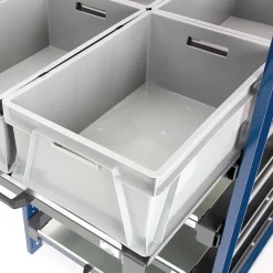 Varastoyksikkö 4 hyllytasoa, 200 kg, ulosvedettävä 70%