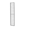 Verkkoelementti X-GUARD Korkeus: 2200 mm, leveys: 400 mm