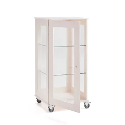 Vitriinikaappi EXPO Kaksi hyllyä, 660x600x1250 mm, valkoinen